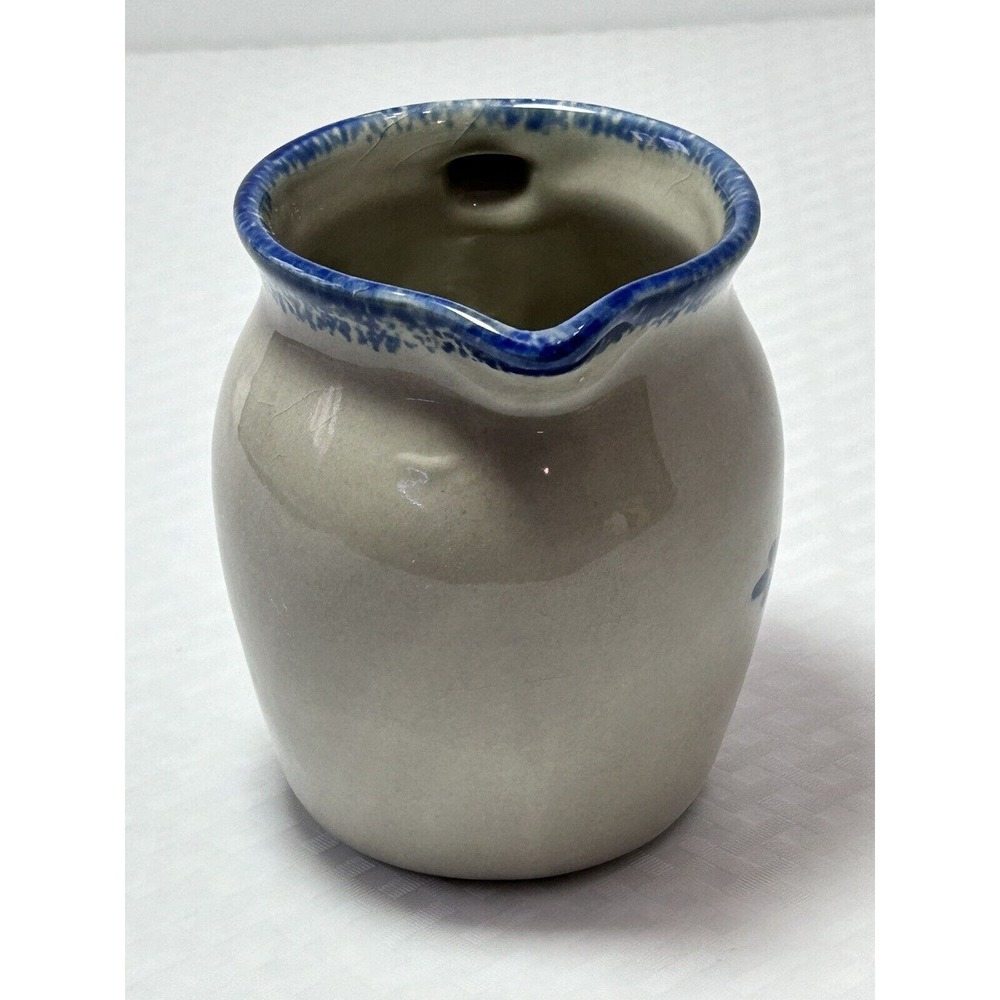 Loomco 4” sponge‎ ware pottery creamer pitcher - Picture 4 of 9